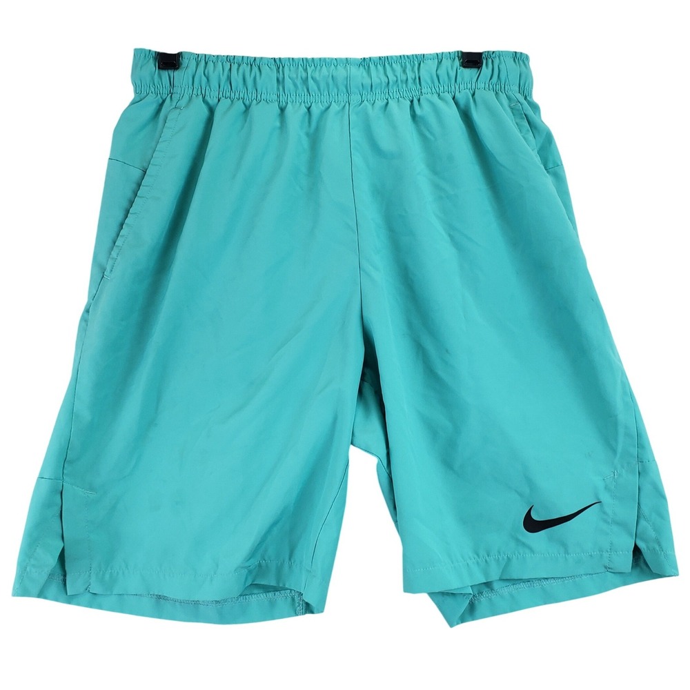 Nike Dri-FIT Athletic Shorts Mens M Teal Green Running Gym Sporty